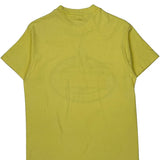 Single Stitch Hanes Graphic T-Shirt - Medium Yellow Cotton