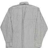Ralph Lauren Striped Shirt - Medium White Cotton