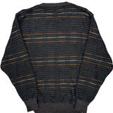 Nordstrom Striped Sweater - XL Gray Merino Wool