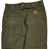 Carhartt Carpenter Trousers - 34W 30L Green Cotton