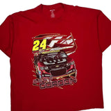 Jeff Gordon Nascar T-Shirt - 3XL Red Cotton