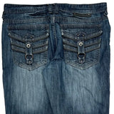 Unbranded Boot Cut Jeans - 38W 32L Blue Cotton