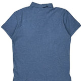 Polo By Ralph Lauren Slim Fit Polo Shirt - Large Blue Cotton