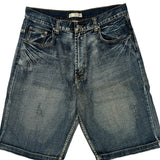 Route 66 Baggy Denim Shorts - 34W 11L Dark Wash Cotton