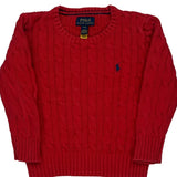 Age 4 Polo By Ralph Lauren Sweater - XS Red Cotton