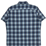 Lee Checked Short Sleeve Shirt - XL Blue Cotton