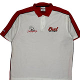 Bud Racing Chase Authentics Nascar Polo Shirt - 2XL Red Cotton