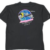 Oneita Graphic T-Shirt - XL Black Cotton