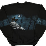 Made In USA Au Graphic Sweatshirt - Large Black Cotton