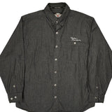 An American Legend Harley Davidson Pinstripe Shirt - XL Gray Cotton