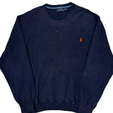 Polo By Ralph Lauren Sweatshirt - 2XL Navy Cotton