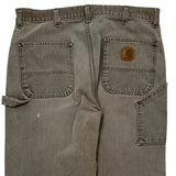 Carhartt Carpenter Trousers - 36W 31L Grey Cotton