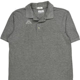 Kappa Polo Shirt - Large Grey Cotton