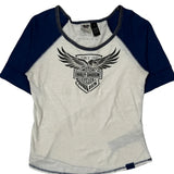 115 Years Anniversary Harley Davidson Graphic T-Shirt - Large Blue Cotton