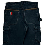 Wrangler Cargo Pants - 33W 30L Black Cotton