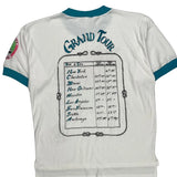 Sail America Va-Ho Graphic Ringer T-Shirt - Medium White Cotton
