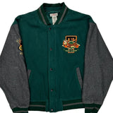 Tigger Disney Cartoon Varsity Jacket - Large Green Polyester