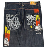Urban Art Titane Denim Graphic Jeans - 37W 30L Multicoloured Denim