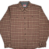 Wrangler Checked Flannel Shirt - 2XL Red Cotton