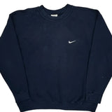 Made In USA Nike Sweatshirt - Large Navy Cotton