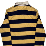 Polo By Ralph Lauren Striped Rugby Shirt - Small Navy Cotton