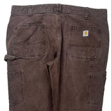 Carhartt Carpenter Trousers - 35W 31L Brown Cotton