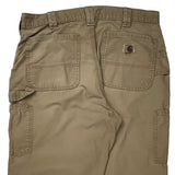 Carhartt Carpenter Trousers - 34W 30L Khaki Cotton