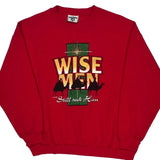 Made In USA Lee Christmas Sweatshirt - XL Red Cotton Blend