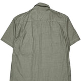 Tommy Hilfiger Short Sleeve Shirt - Large Gray Cotton