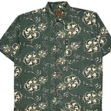 Pineapple Connection Floral Hawaiian Shirt - Large Cream Cotton