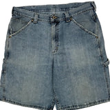 Lee Carpenter Shorts - 36W 11L Blue Denim