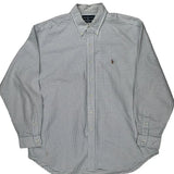 Blake Ralph Lauren Checked Shirt - XL Blue Cotton