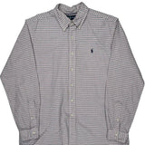 Ralph Lauren Checked Shirt - Large Pink Cotton