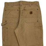 Carhartt Double Knee Carpenter Pants - 34W 32L Brown Cotton