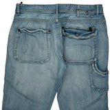 Unbranded Denim Shorts - 34W 12L Light Wash Cotton