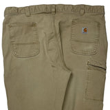 Carhartt Carpenter Trousers - 40W 32L Khaki Cotton