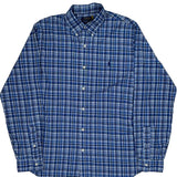Polo By Ralph Lauren Checked Shirt - Large Blue Cotton