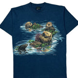 Habitat Single Stitch T-Shirt - XL Blue Cotton