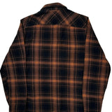 Harley Davidson Checked Flannel Shirt - Medium Brown Cotton