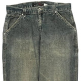 Unbranded Cargo Carpenter Jeans - 35W 32L Grey Cotton