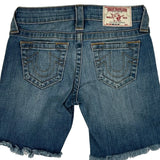 True Religion Denim Shorts - 24W UK 2 Blue Denim