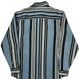 Levis Striped Denim Shirt - Medium Blue Cotton