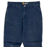 Carhartt Carpenter Trousers - 31W 30L Blue Cotton