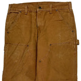 Carhartt Double Knee Carpenter Pants - 32W 29L Brown Cotton