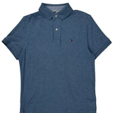Tommy Hilfiger Polo Shirt - Small Blue Cotton
