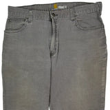 Carhartt Carpenter Trousers - 35W 32L Grey Cotton Blend