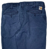 Carhartt Trousers - 37W 34L Blue Cotton