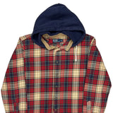 Polo By Ralph Lauren Checked Flannel Shirt - XL Cream Cotton
