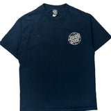 Skateboarding Santa Cruz Graphic T-Shirt - Large Navy Cotton