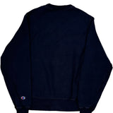 Reverse Weave Champion Sweatshirt - Small Navy Cotton